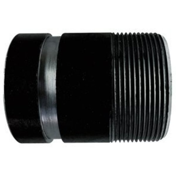 Midland Metal Pipe Nipple, 2 Nominal, NPT x Groove End Style, 6 Length, SCH 80 Schedule, 200 to 150 deg F, Seam 59168TV